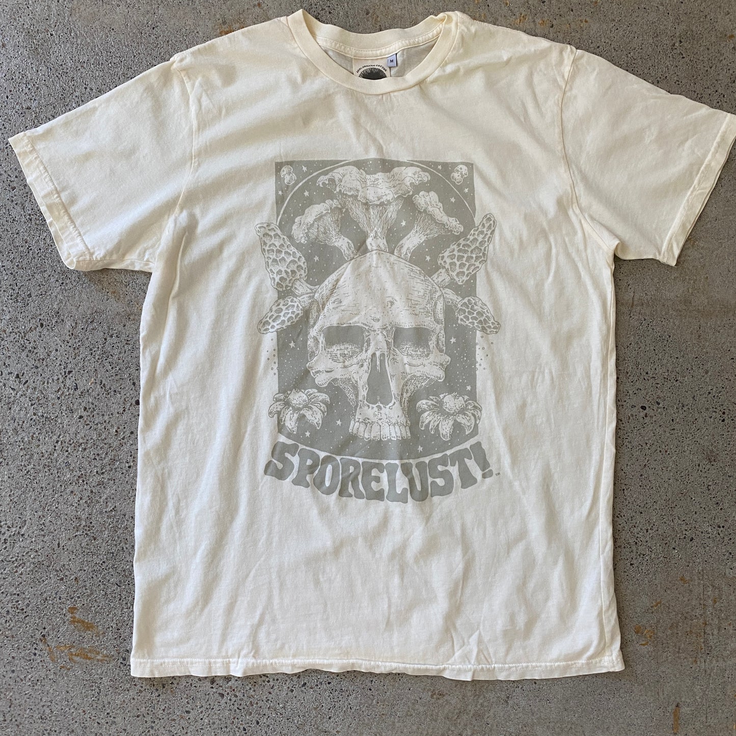 Cornucopia tee, Grey & Cream