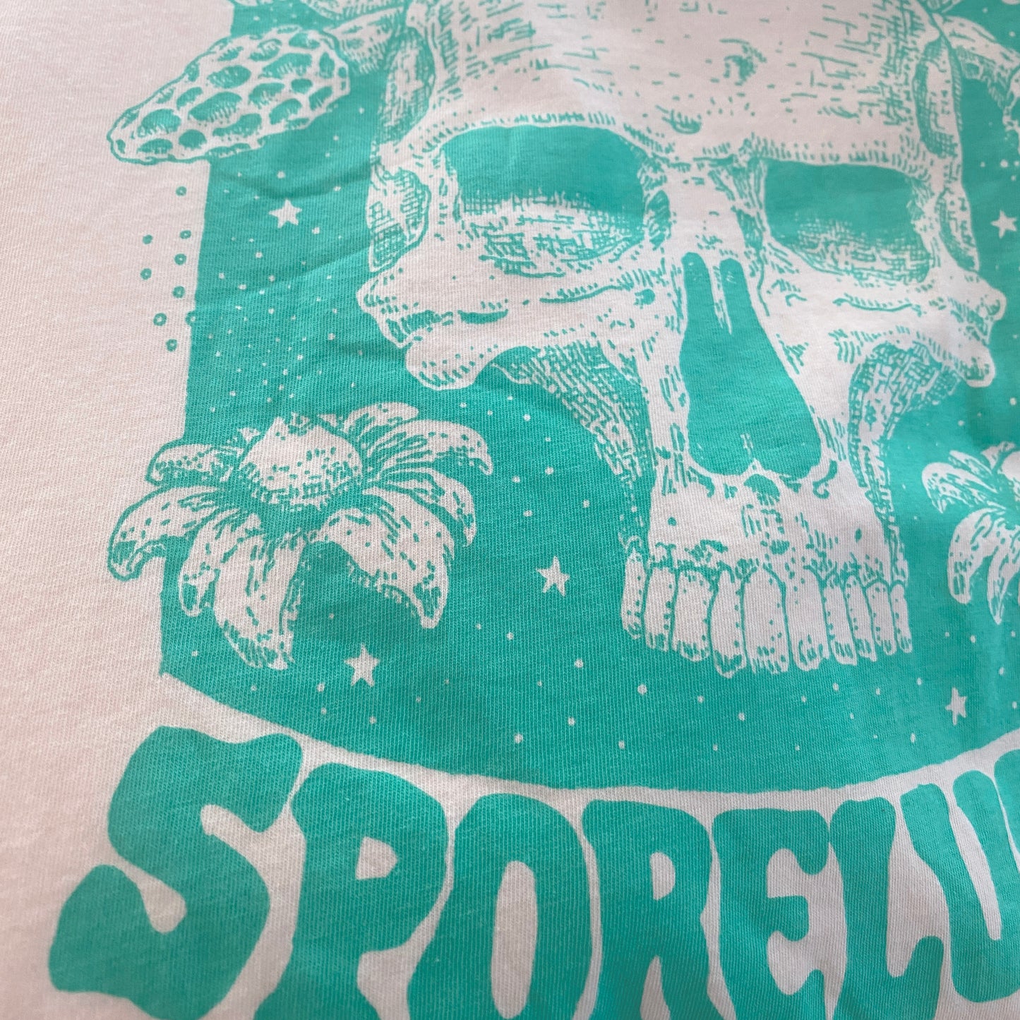 Cornucopia Tee, Blue & Cream