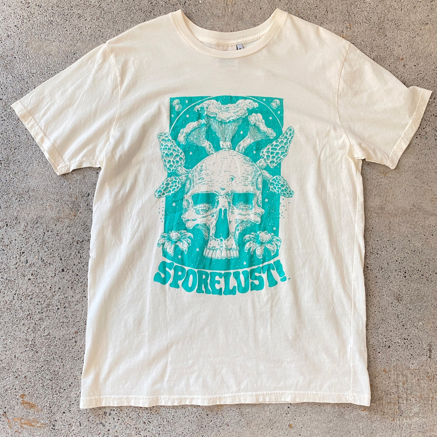 Cornucopia Tee, Blue & Cream
