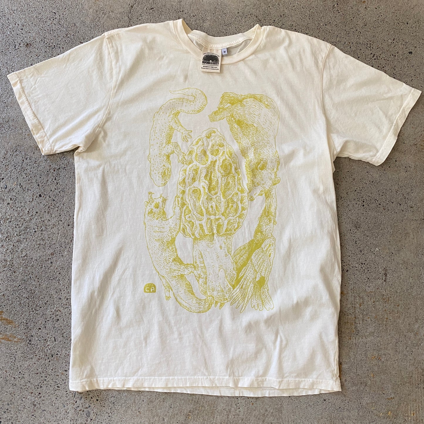 Court Morel Tee, Yellow & Cream