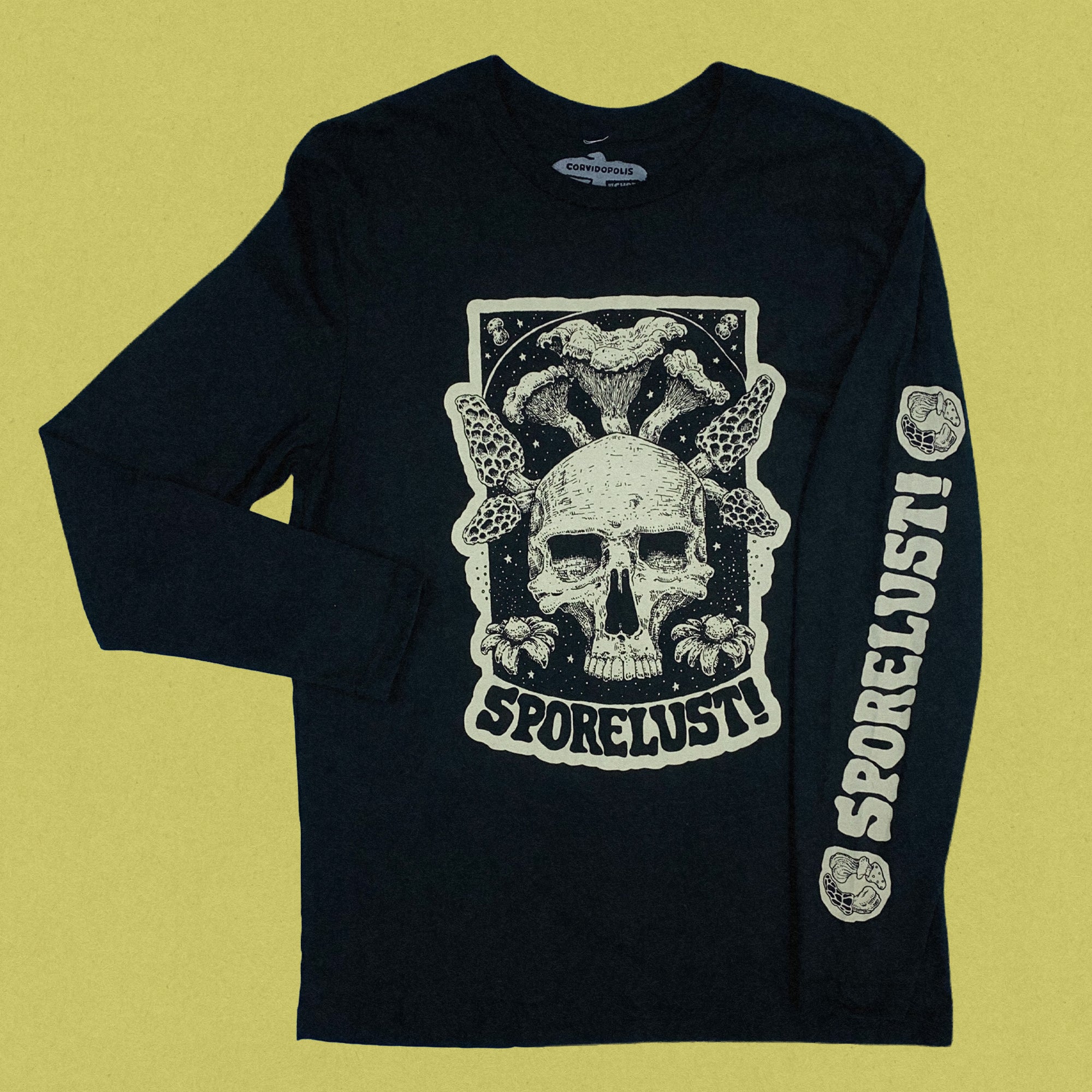 TWAR Banana Slug Shirt, Black Cotton US Made – Sporelust!