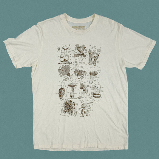 Field Notes Tee, Cream Organic Cotton