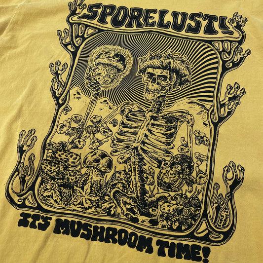 Skeleton Porcini It's Mushroom Time, Long Sleeve Tee