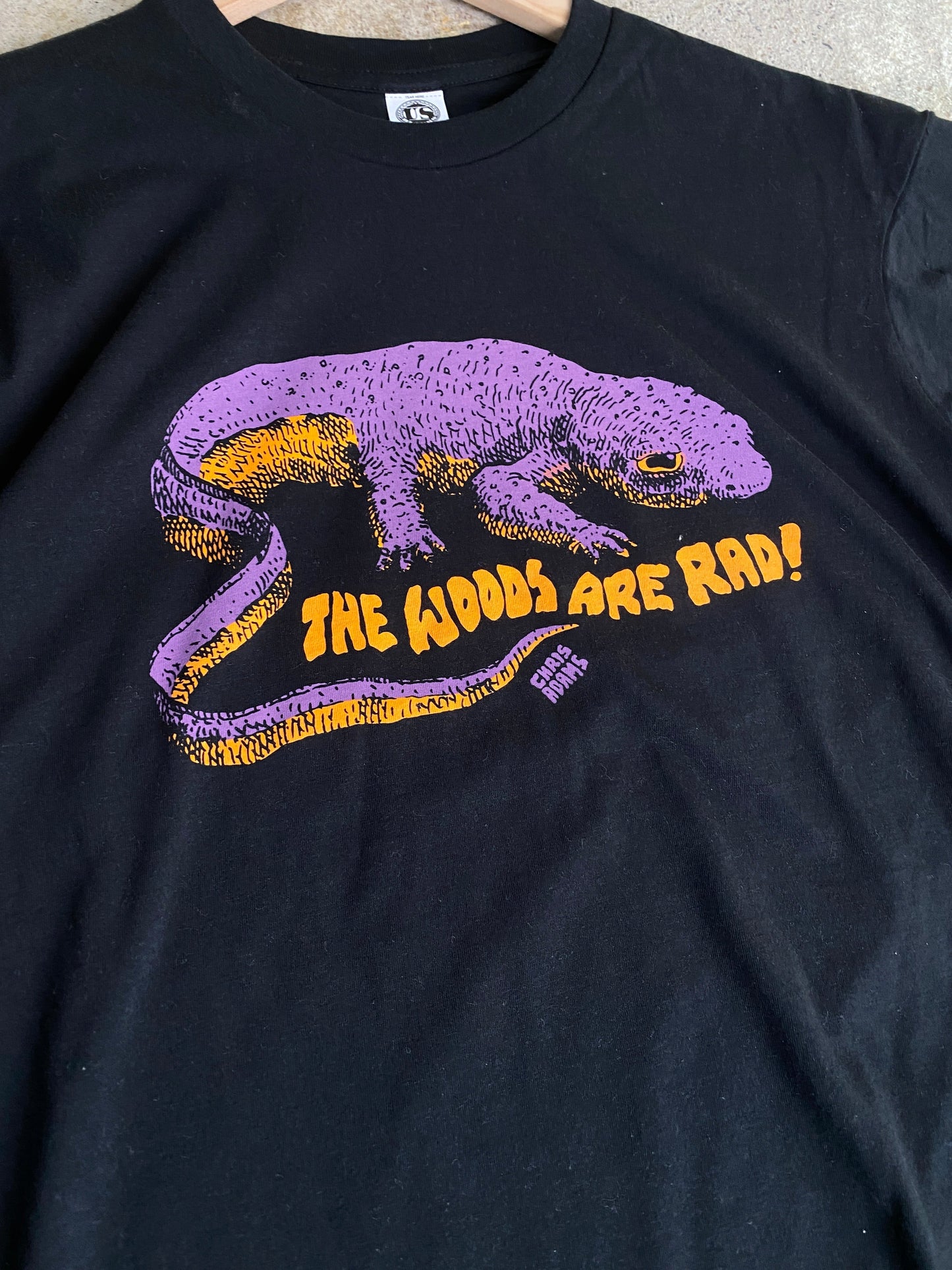Rough Skinned Newt Shirt, Black Cotton