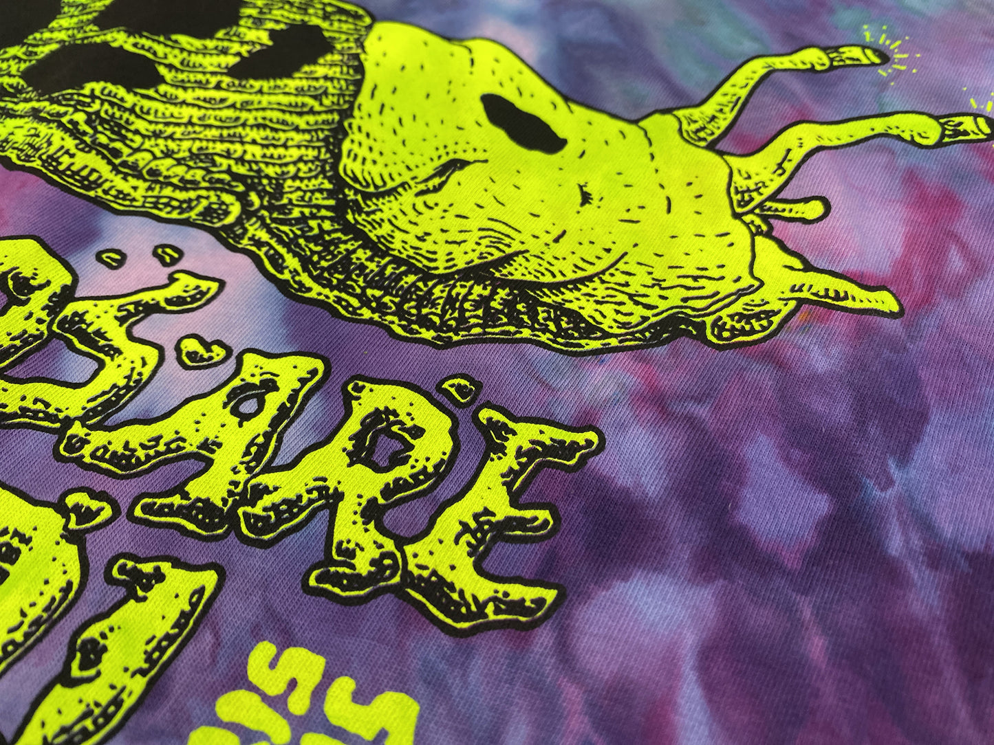 TWAR Banana Slug T-Shirt, Limited Organic Cotton Tie Dye