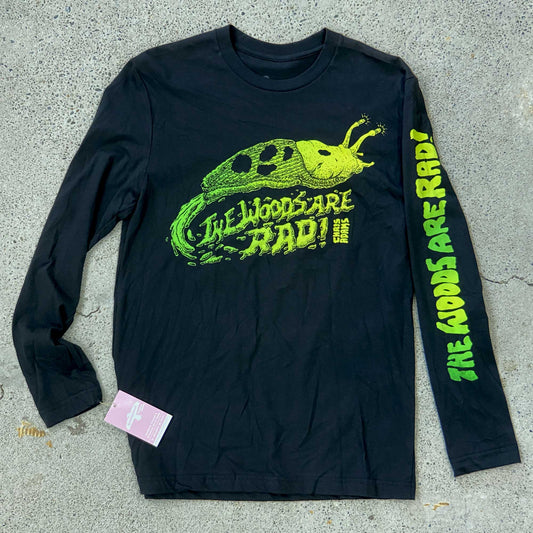 TWAR Banana Slug Shirt, Black Long Sleeve