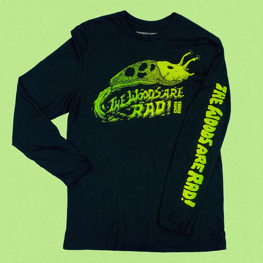 TWAR Banana Slug Shirt, Black Long Sleeve