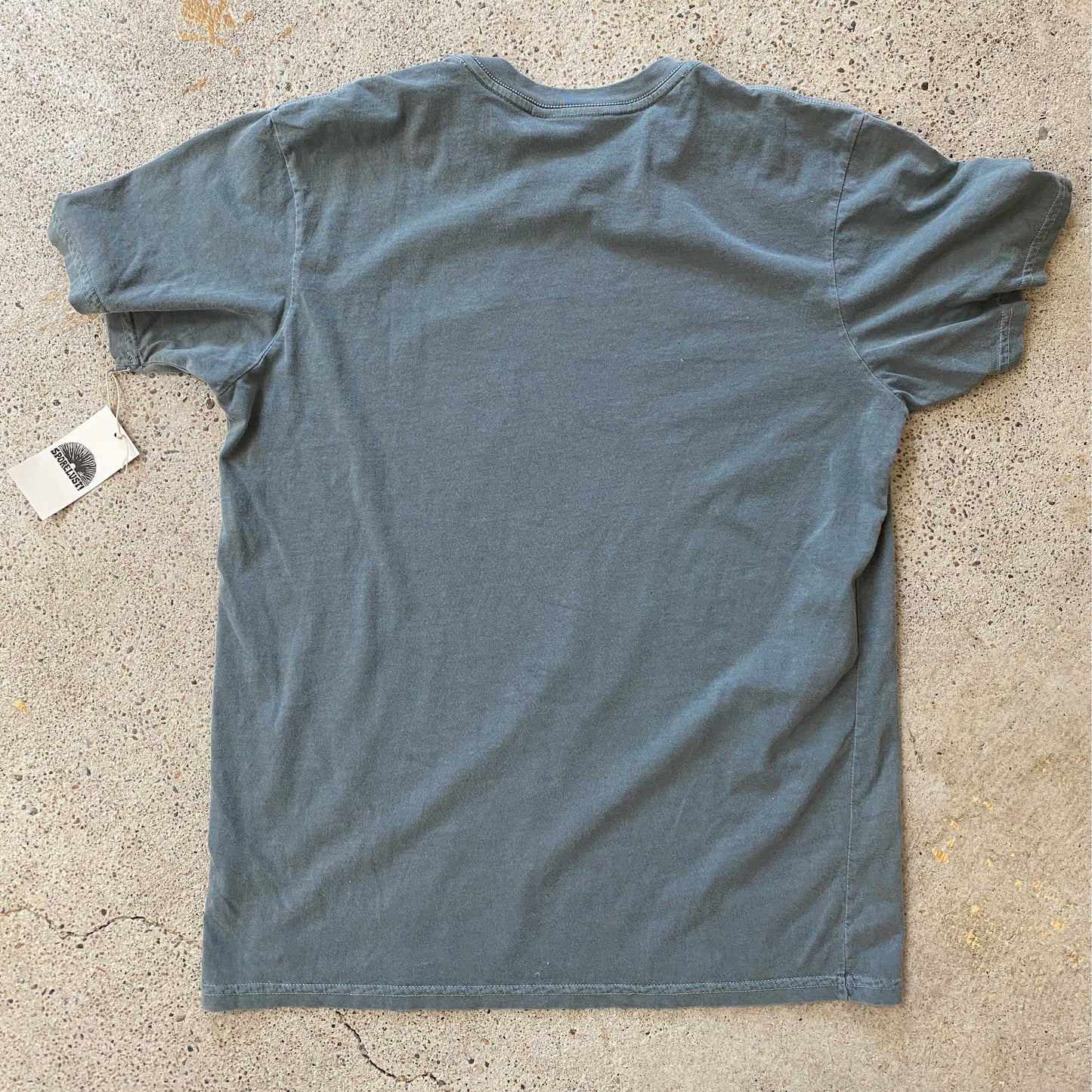 Sporelust! Yeller Tee, Light Green on Green
