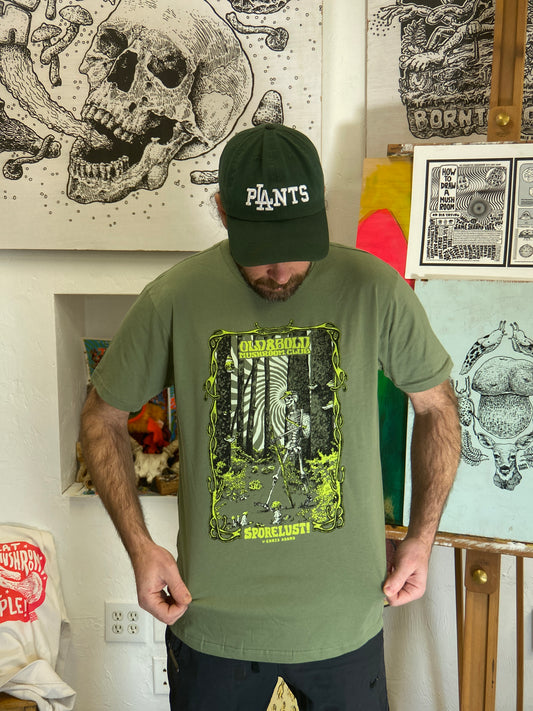 Forest Walker Skeleton Mushroom Tee