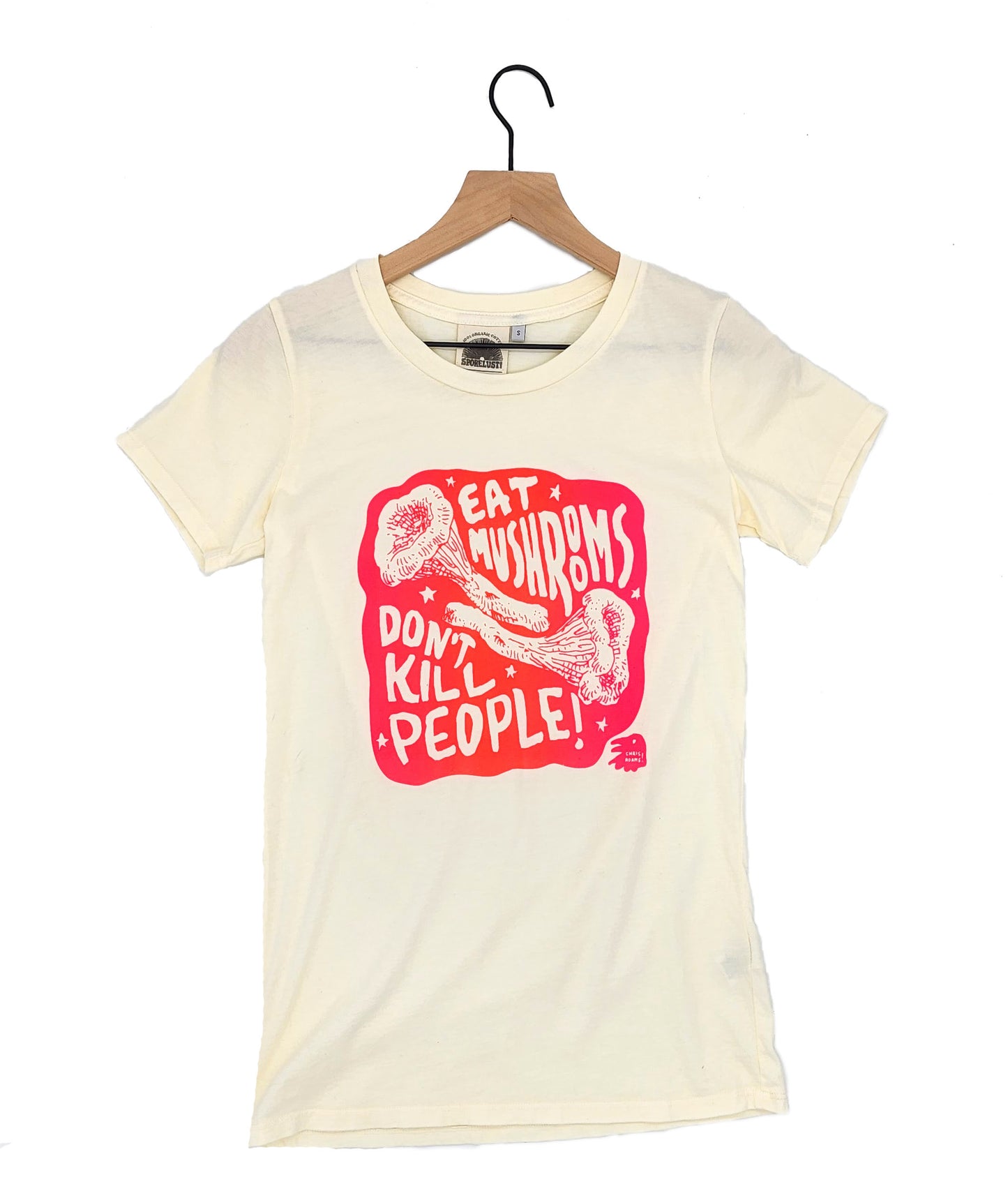 EMDKP Tee, Nat White & Neon Narrow Fit