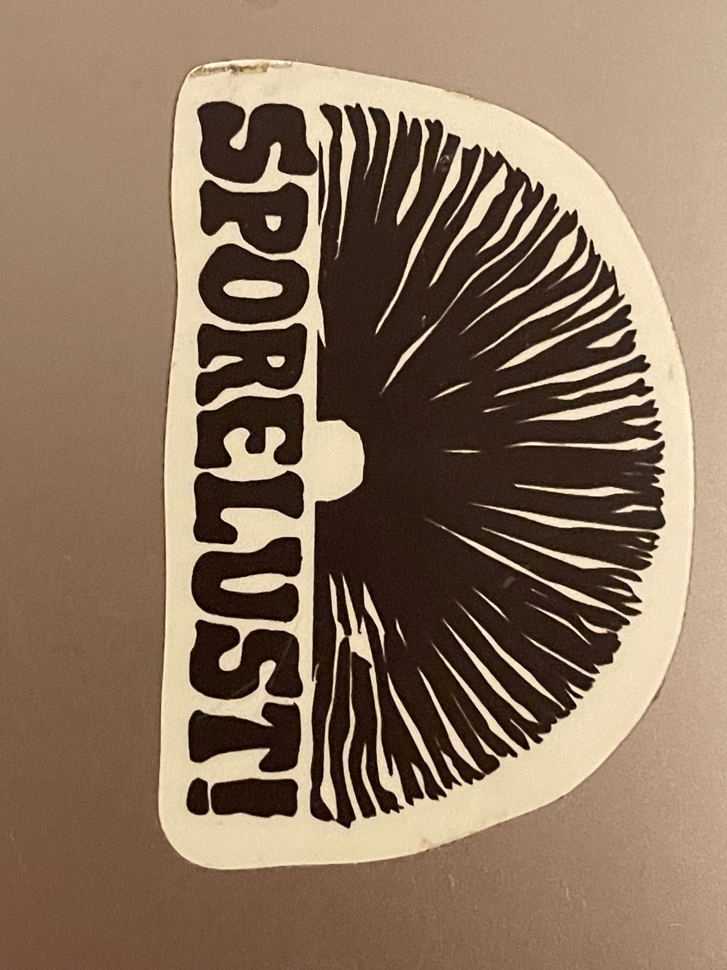 Sporelust Half Spore Print Logo Sticker