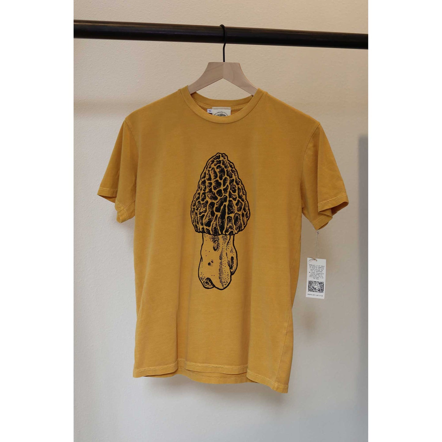 Oregon Morel Tee, Black & Yellow