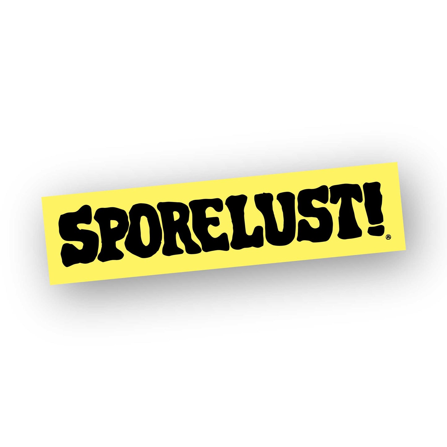 Sporelust Black & Yellow Rectangle Sticker