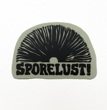 Sporelust Half Spore Print Logo Sticker