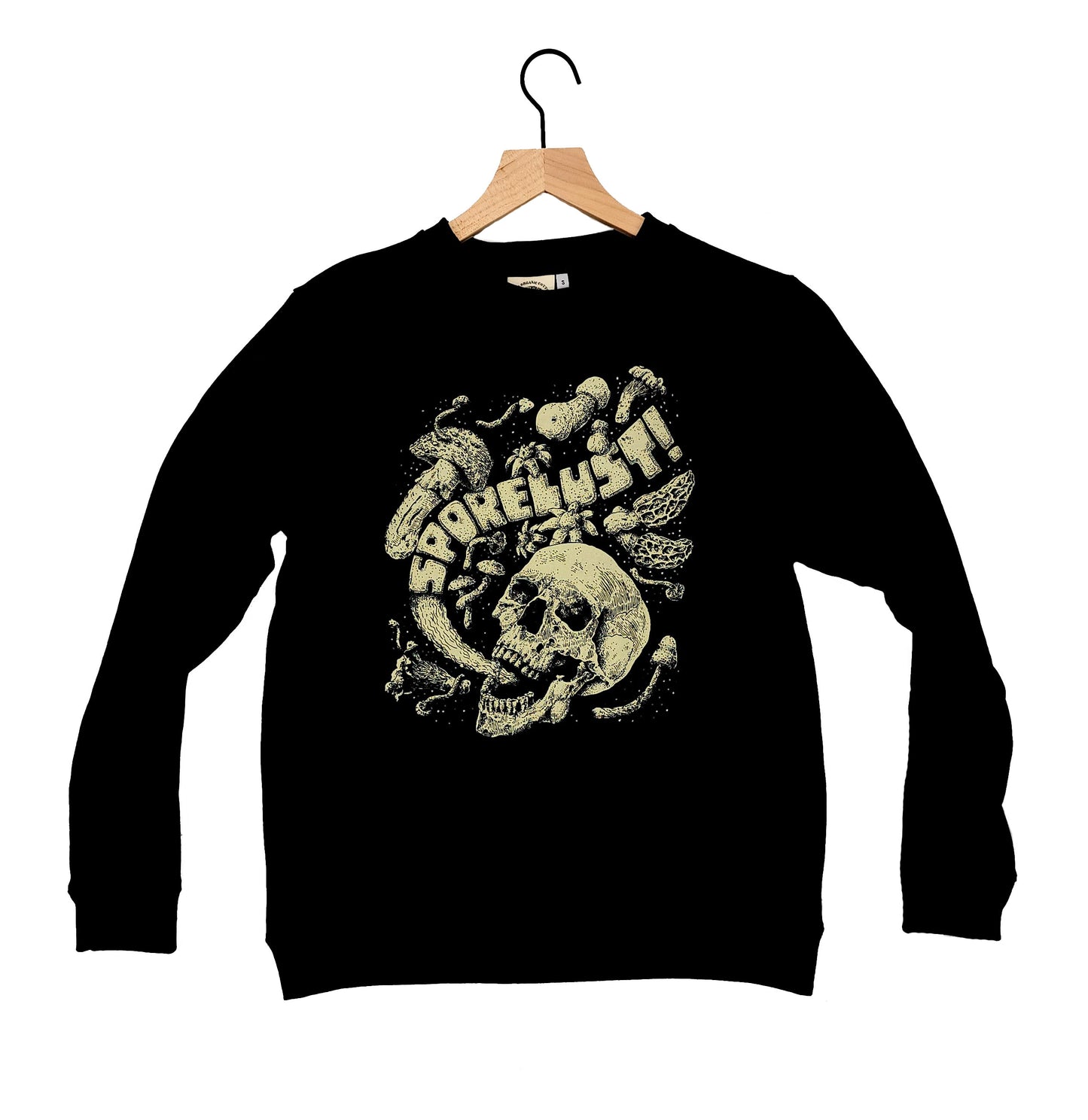 Sporelust! Classic Yeller Crew, Bone & Black