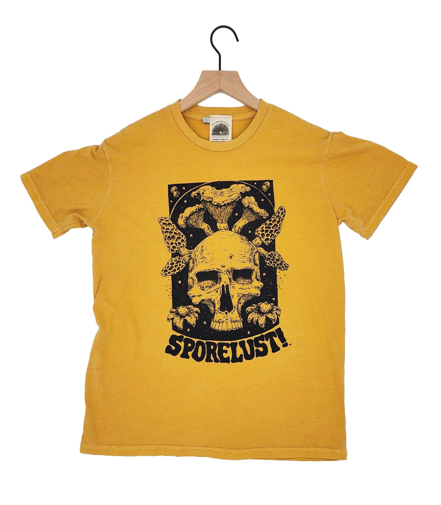 Cornucopia Tee, Black & Yellow