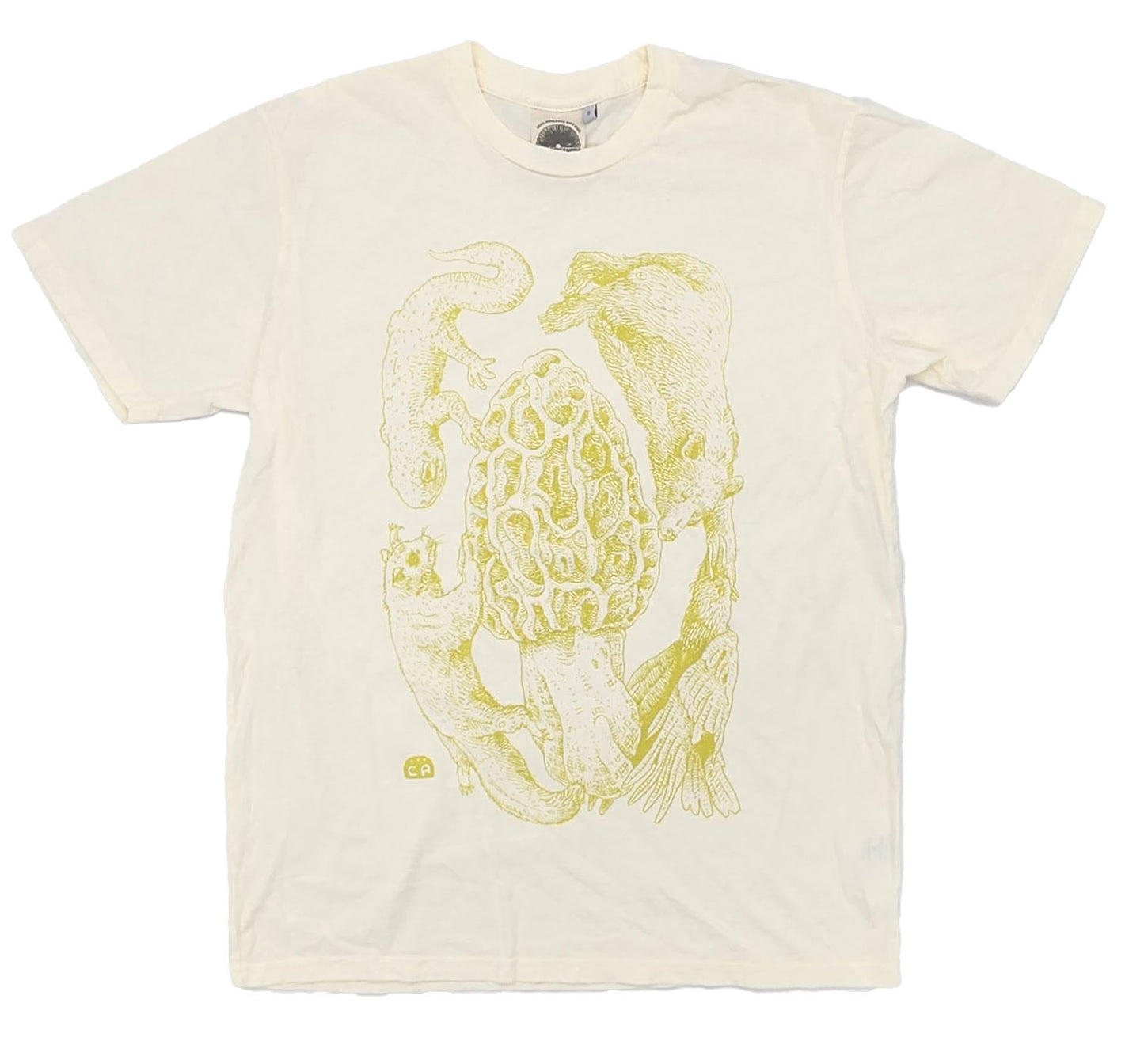 Court Morel Tee, Yellow & Cream