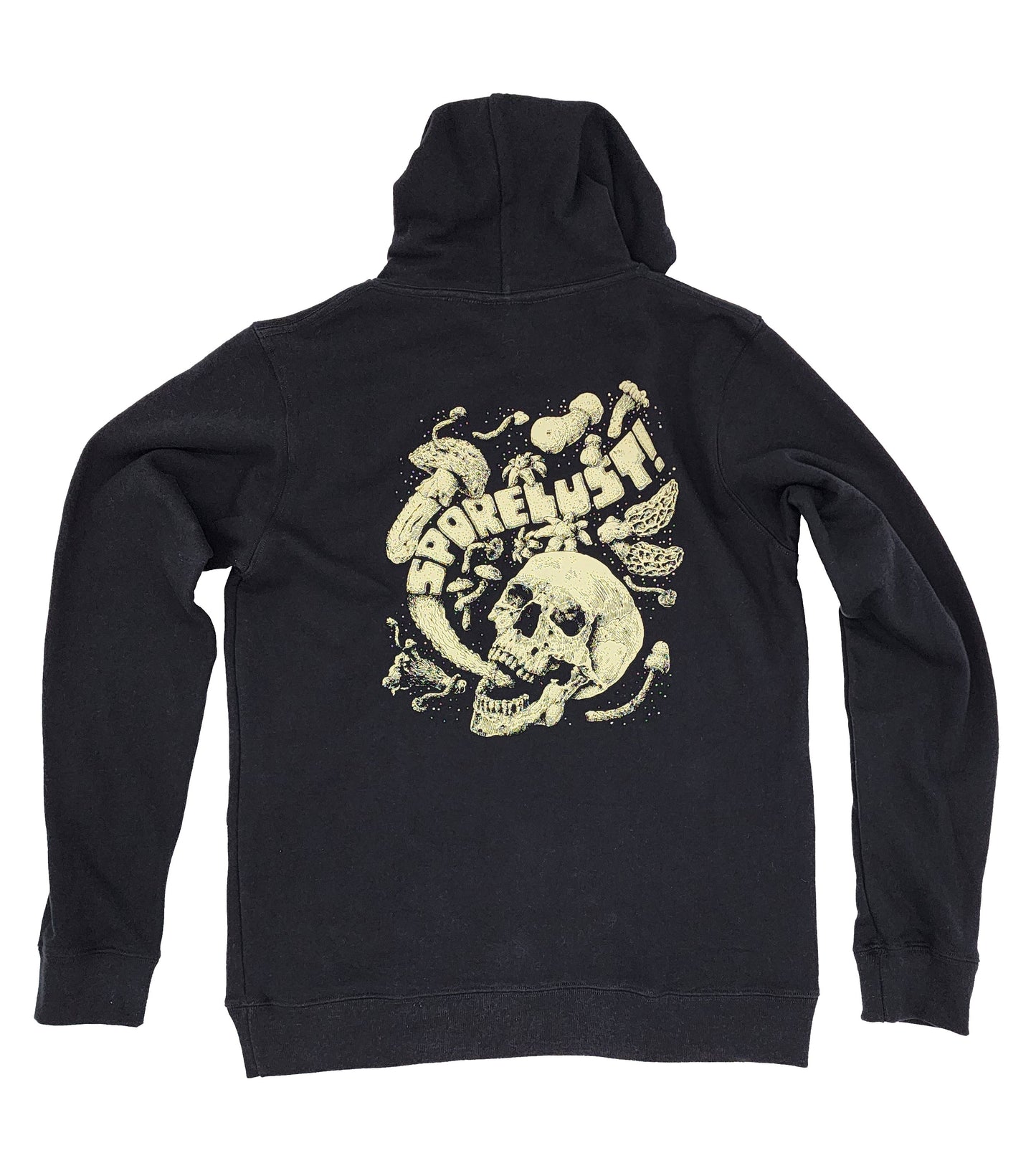 Sporelust! Classic Yeller Hoodie, Bone & Black