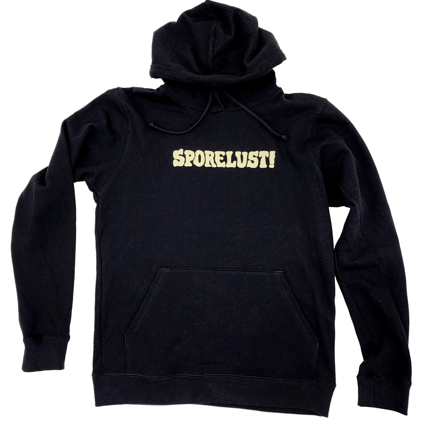 Sporelust! Classic Yeller Hoodie, Bone & Black