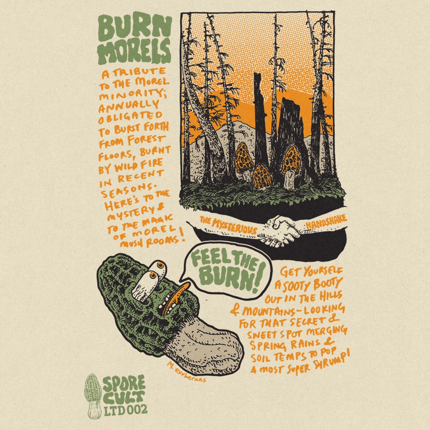 LTD002 Feel The Burn Morel, Limited Tie Dye T-Shirt PREORDER