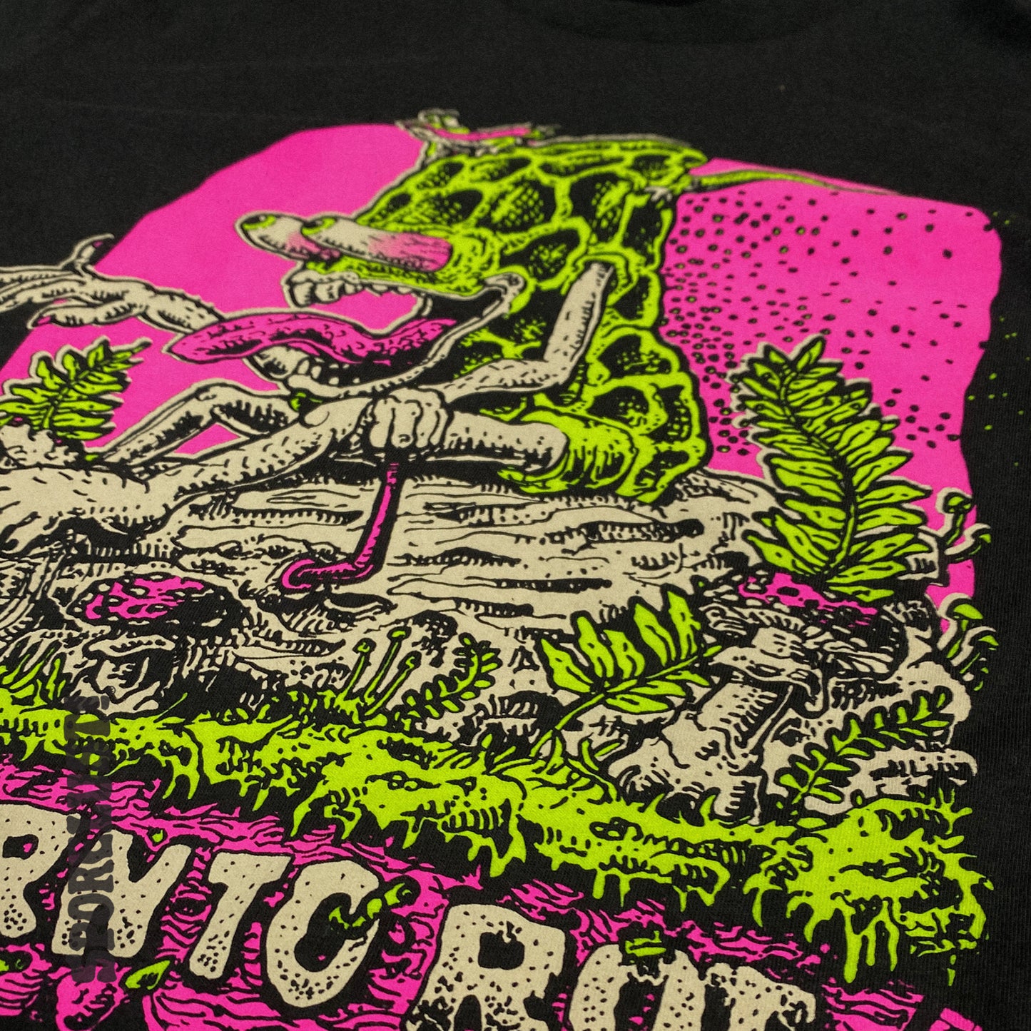 NEW Born to Rot Morel Mushroom Black Crew Neck T-Shirt