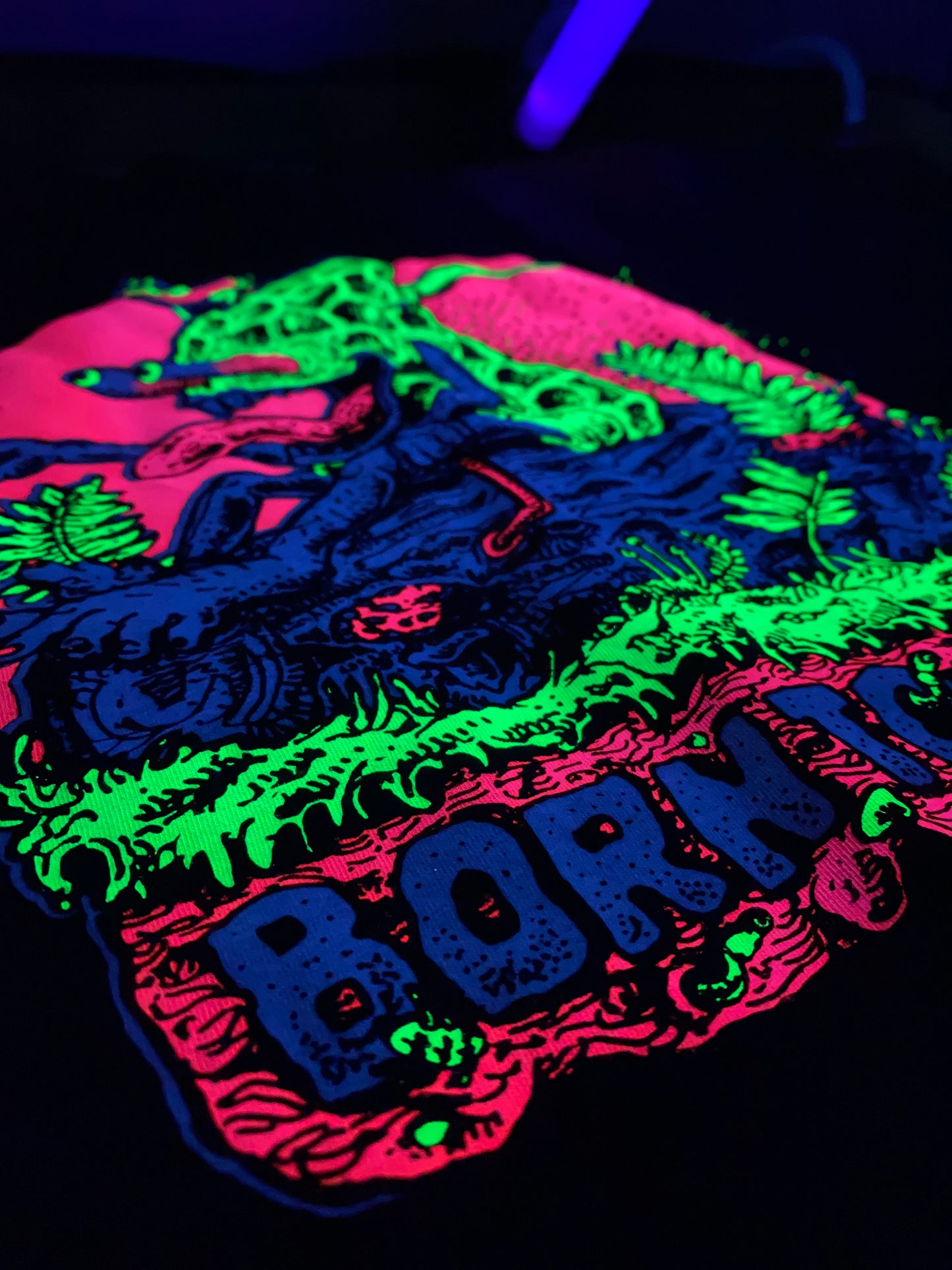 NEW Born to Rot Morel Mushroom Black Crew Neck T-Shirt