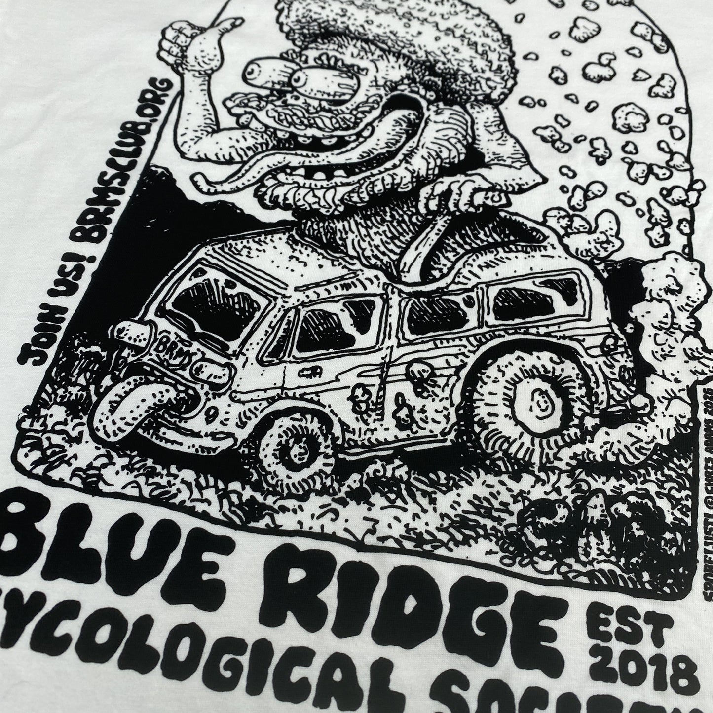 BLUE RIDGE MYCOLOGICAL SOCIETY TEE, PREORDER