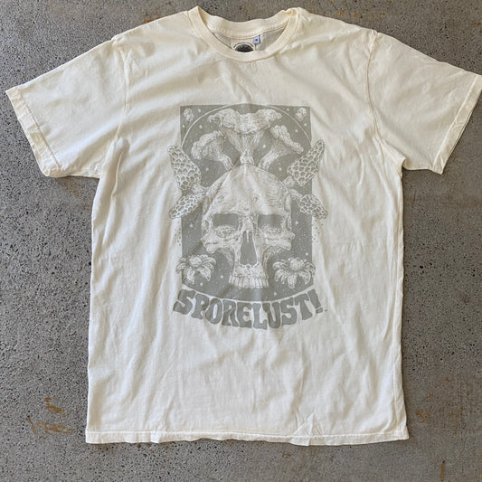 Cornucopia tee, Grey & Cream