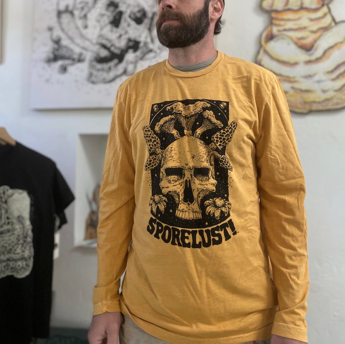 Cornucopia Long Sleeve, Yellow Cotton