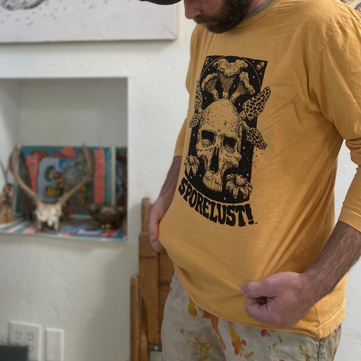 Cornucopia Long Sleeve, Yellow Cotton