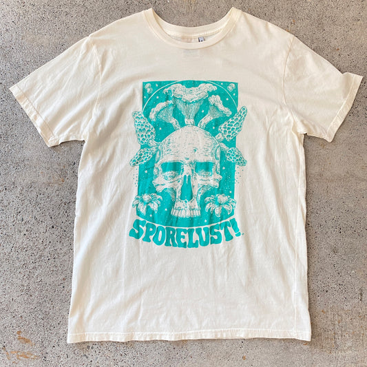 Cornucopia Tee, Blue & Cream