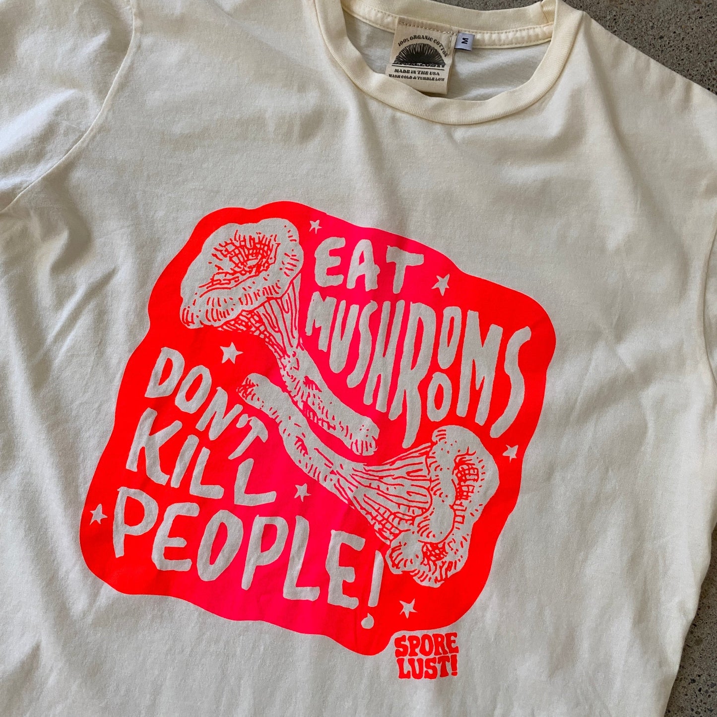 EMDKP Tee, Neon & Cream Organic Cotton