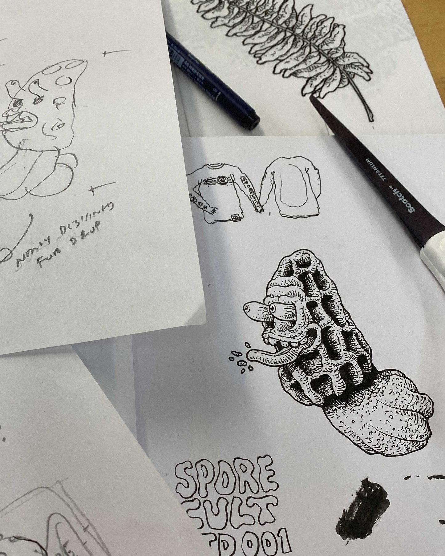 PREORDER LTD001 Multiprint Drop, Mondo Morel Long Sleeve