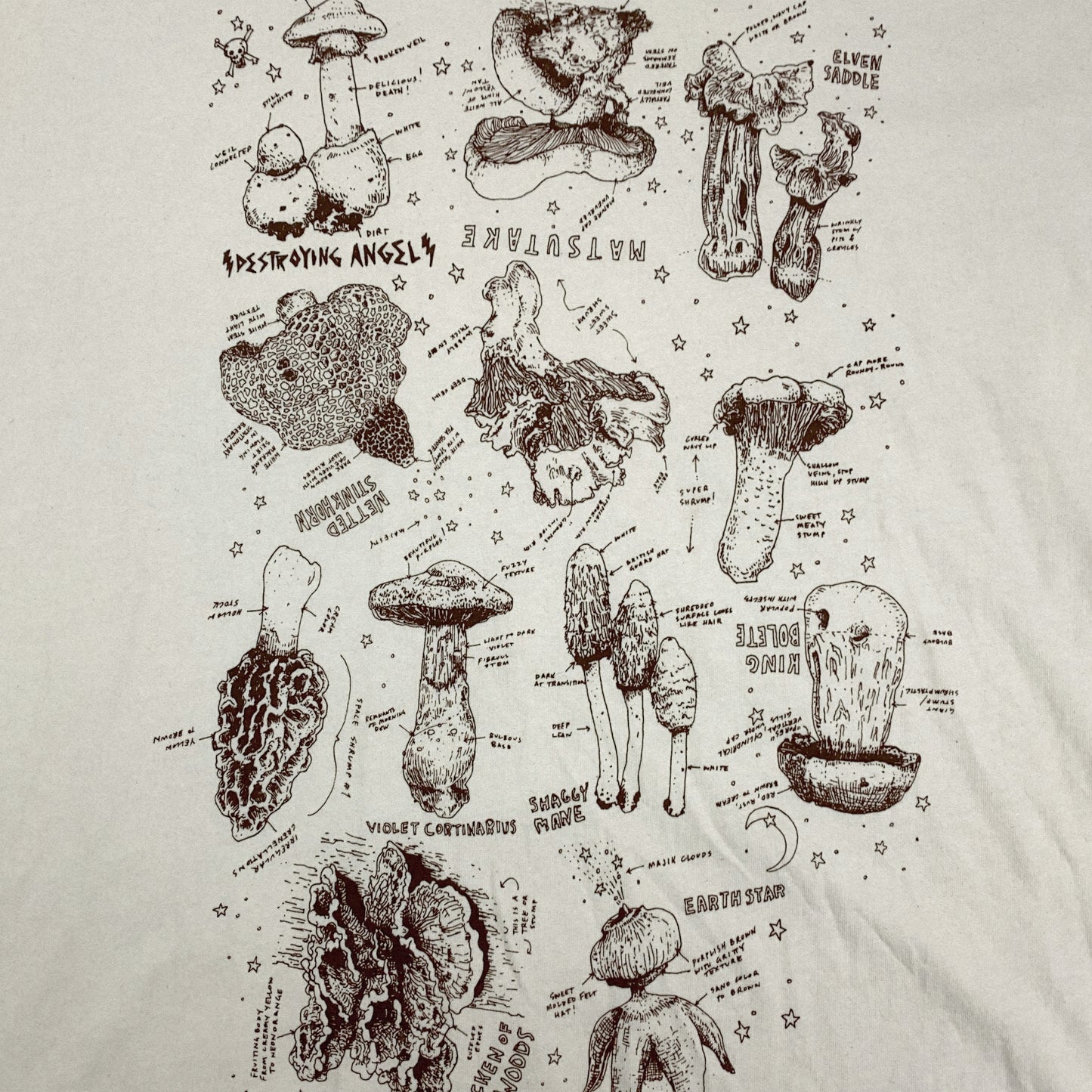 Field Notes Tee, Cream Organic Cotton