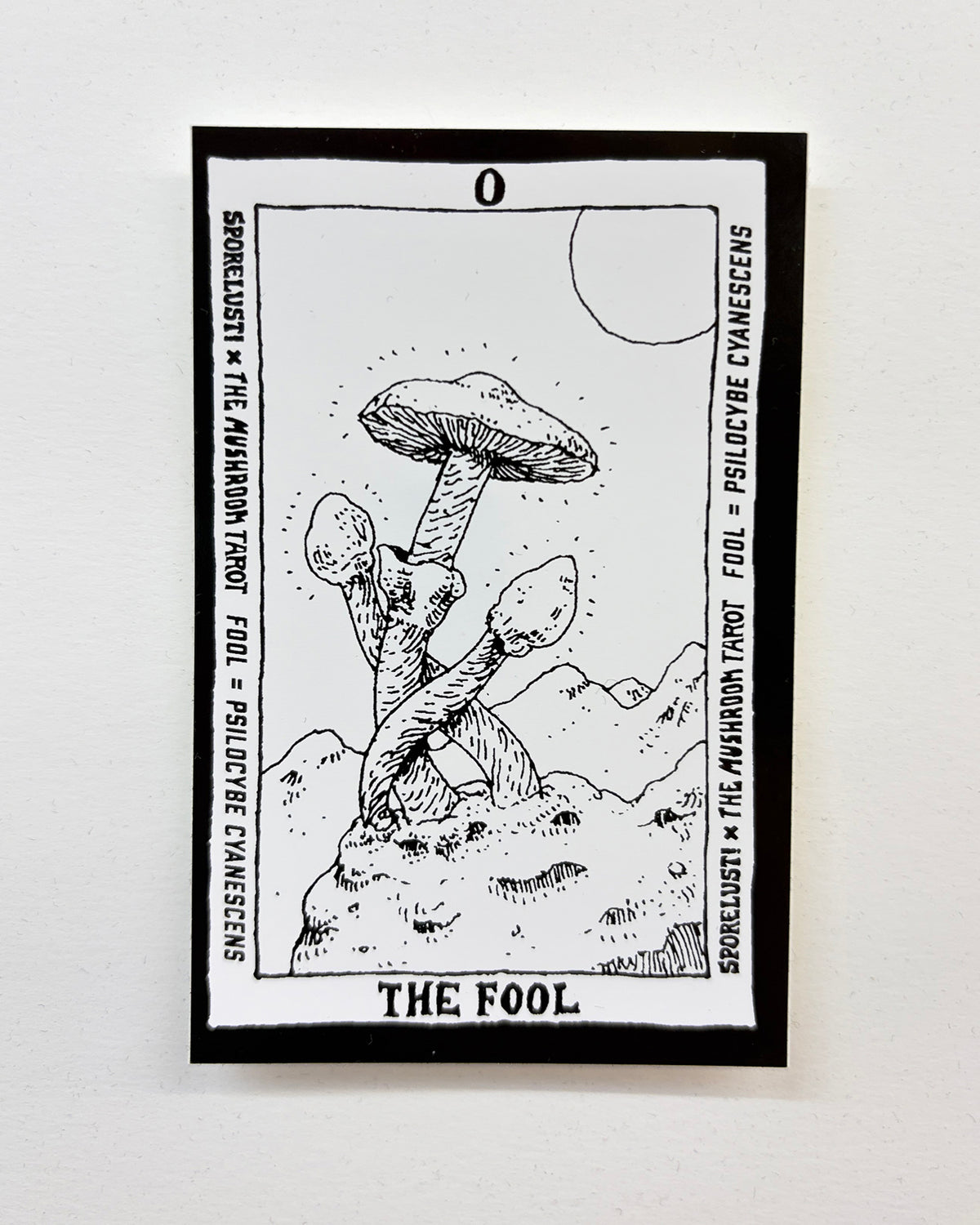 The Mushroom Tarot Fool Card Sticker