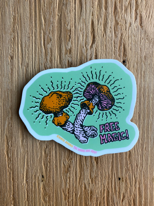 Free Magic Wavy Caps Mushroom Sticker