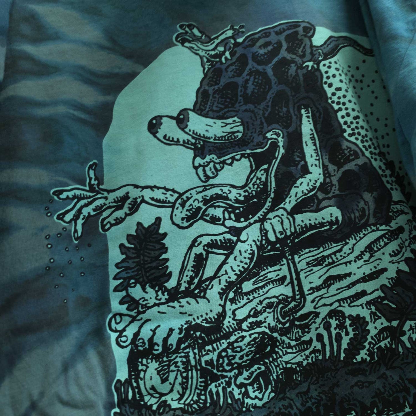 Born To Rot T-Shirt, Limited Organic Cotton Ice Dye