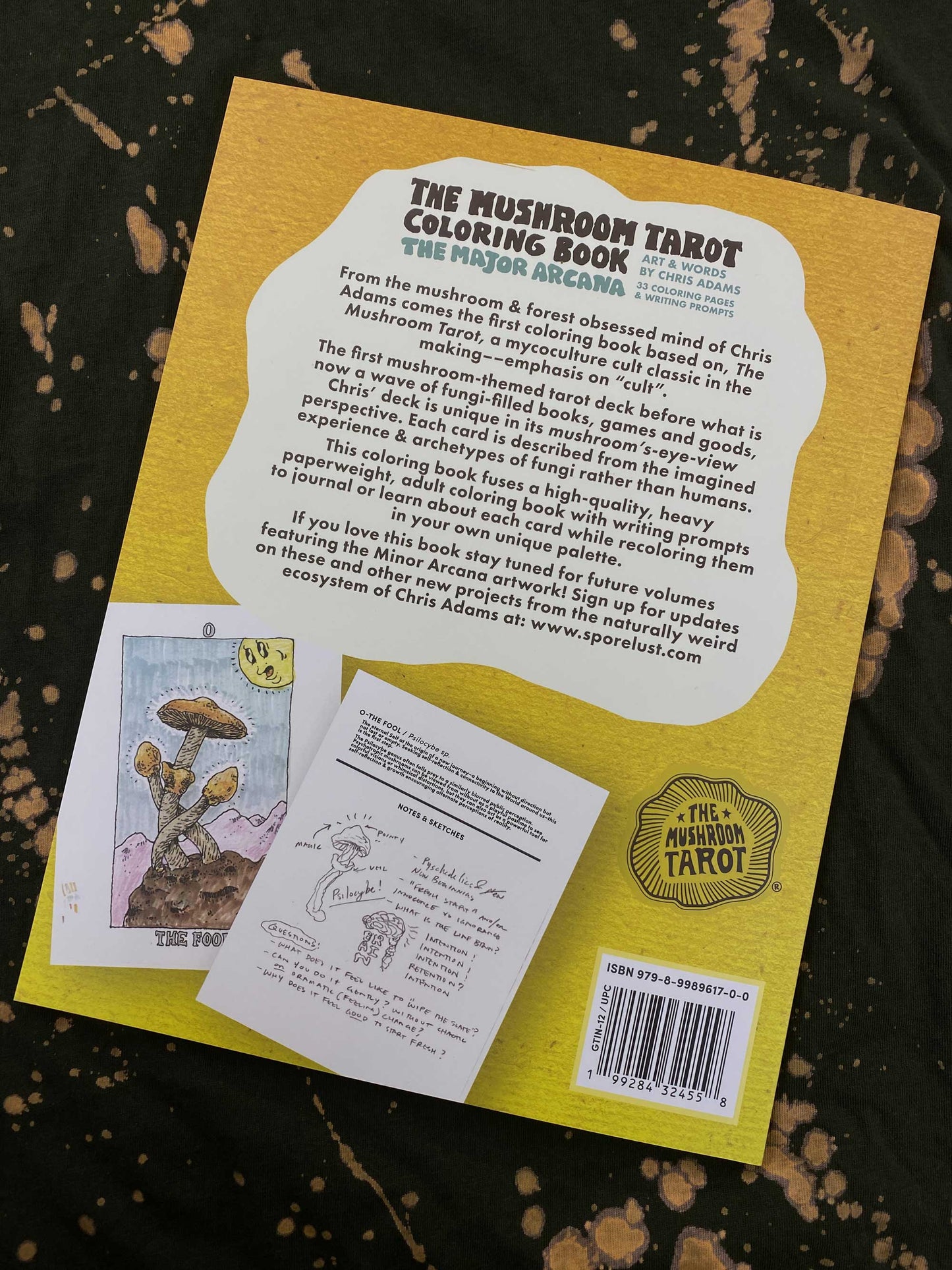 Mushroom Tarot Coloring Book