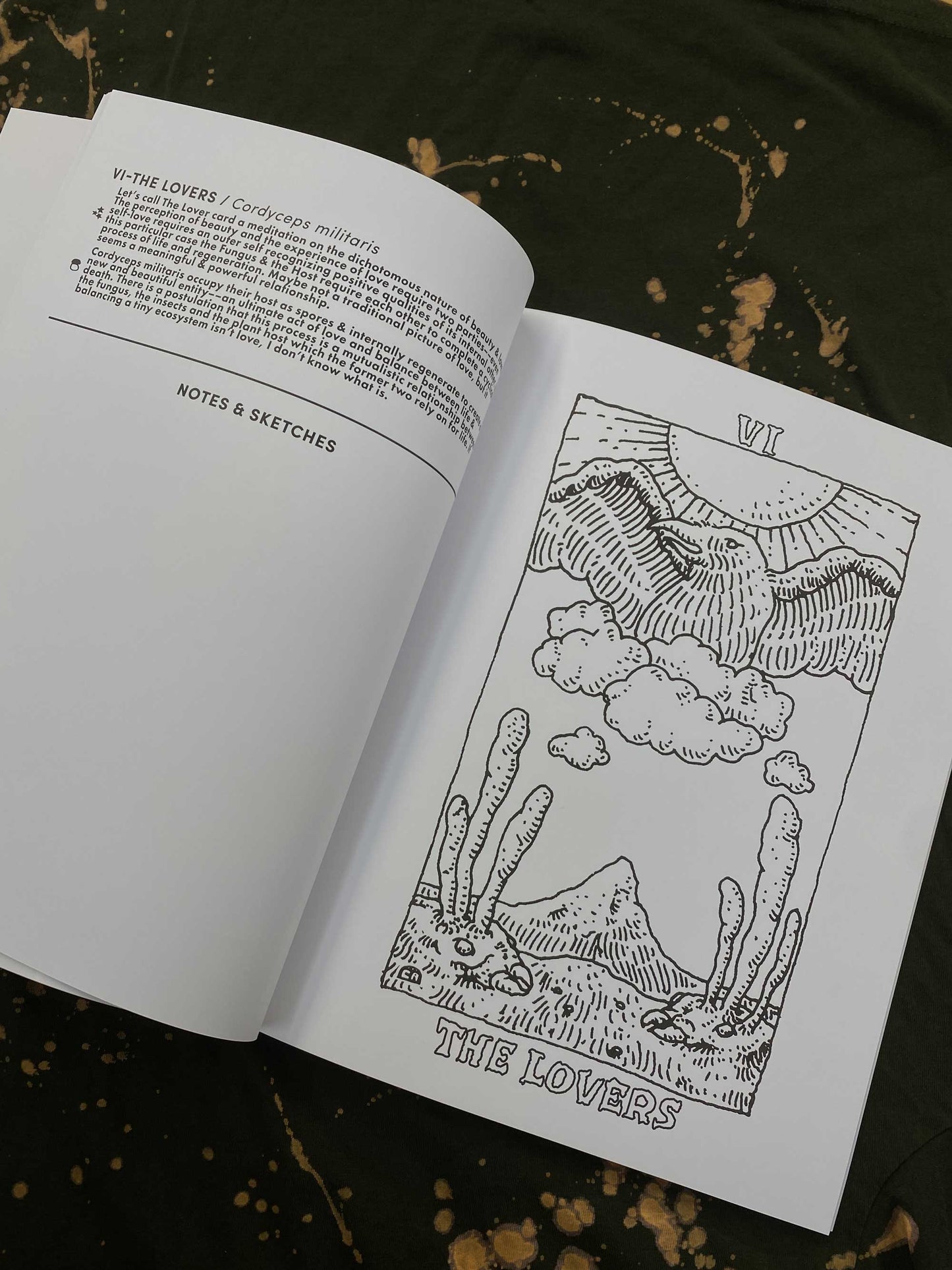 Mushroom Tarot Coloring Book