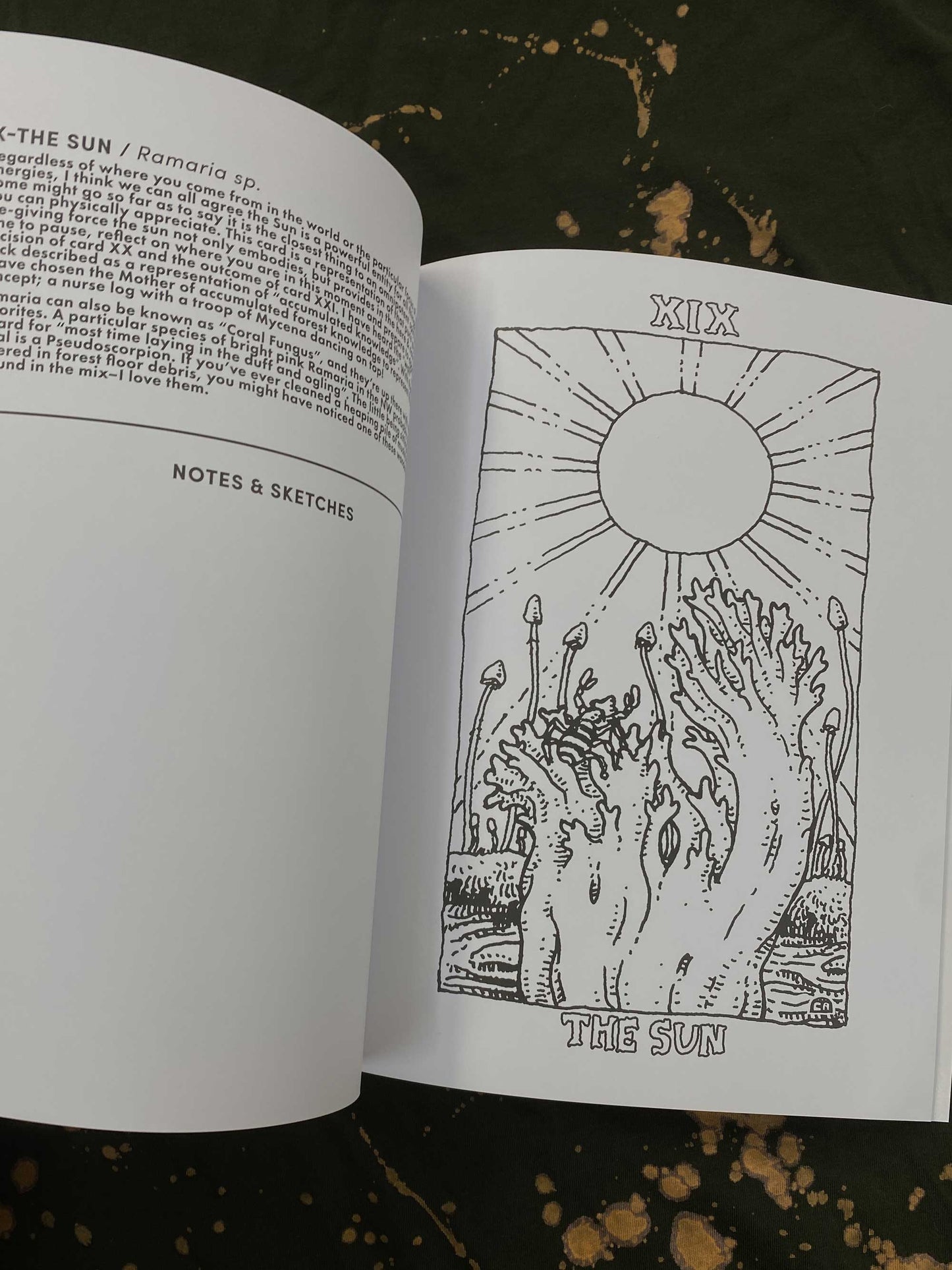 Mushroom Tarot Coloring Book