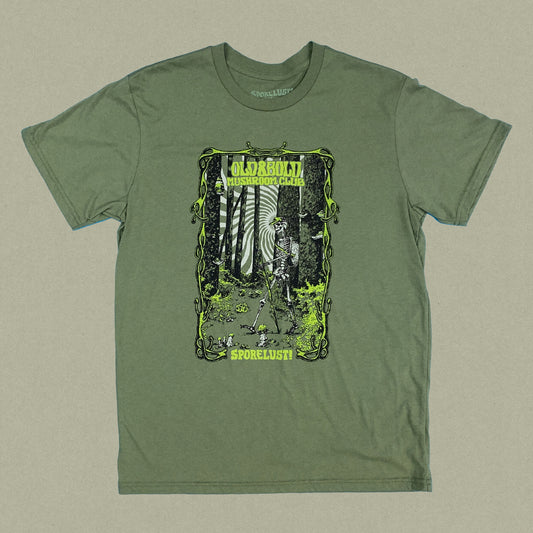 Forest Walker Skeleton Mushroom Tee