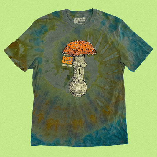 Free Magic Amanita T-Shirt, Limited Organic Cotton Ice Dye