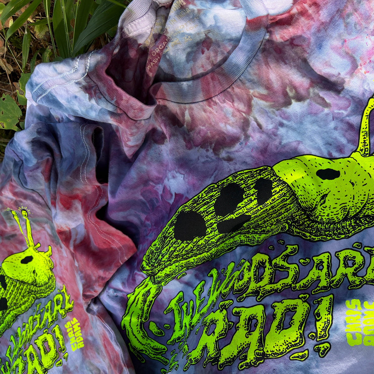 TWAR Banana Slug T-Shirt, Limited Organic Cotton Ice Dye