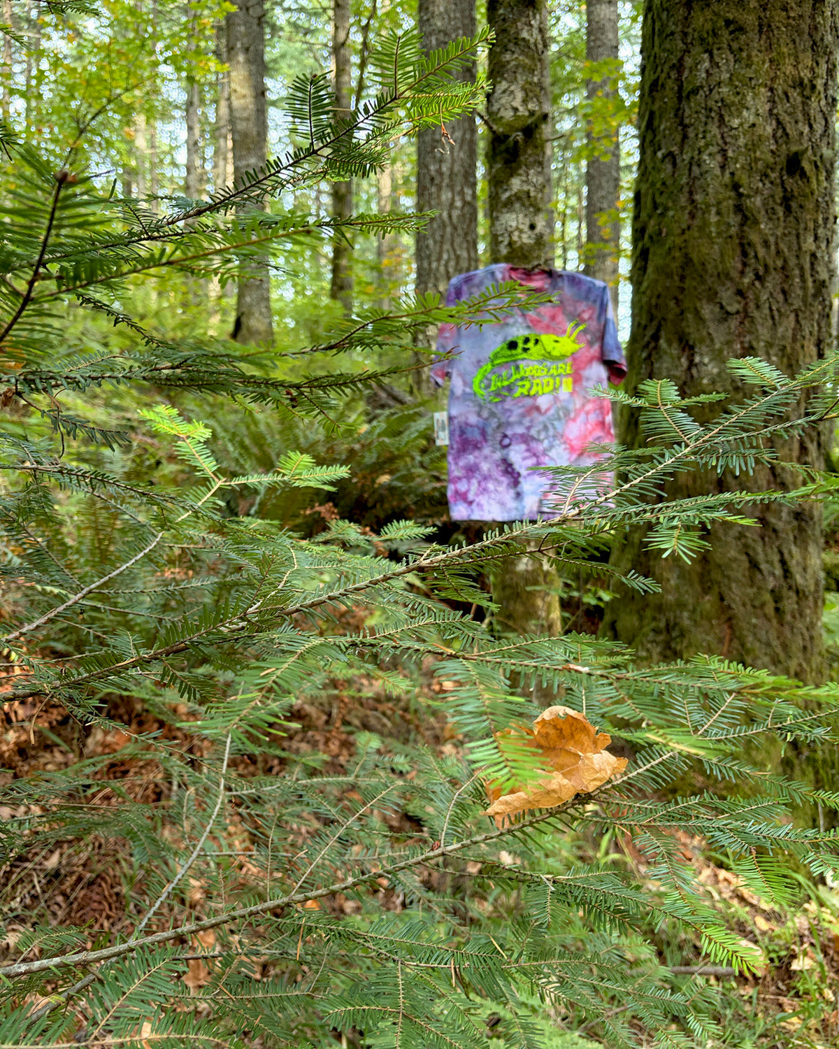 TWAR Banana Slug T-Shirt, Limited Organic Cotton Ice Dye