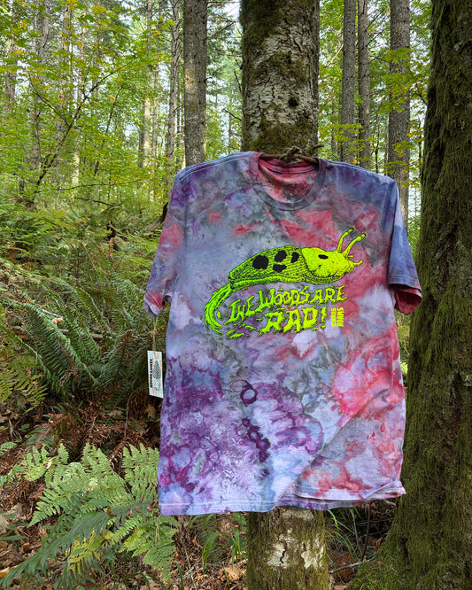 TWAR Banana Slug T-Shirt, Limited Organic Cotton Ice Dye