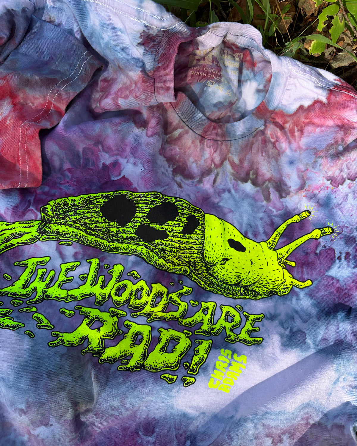 TWAR Banana Slug T-Shirt, Limited Organic Cotton Ice Dye