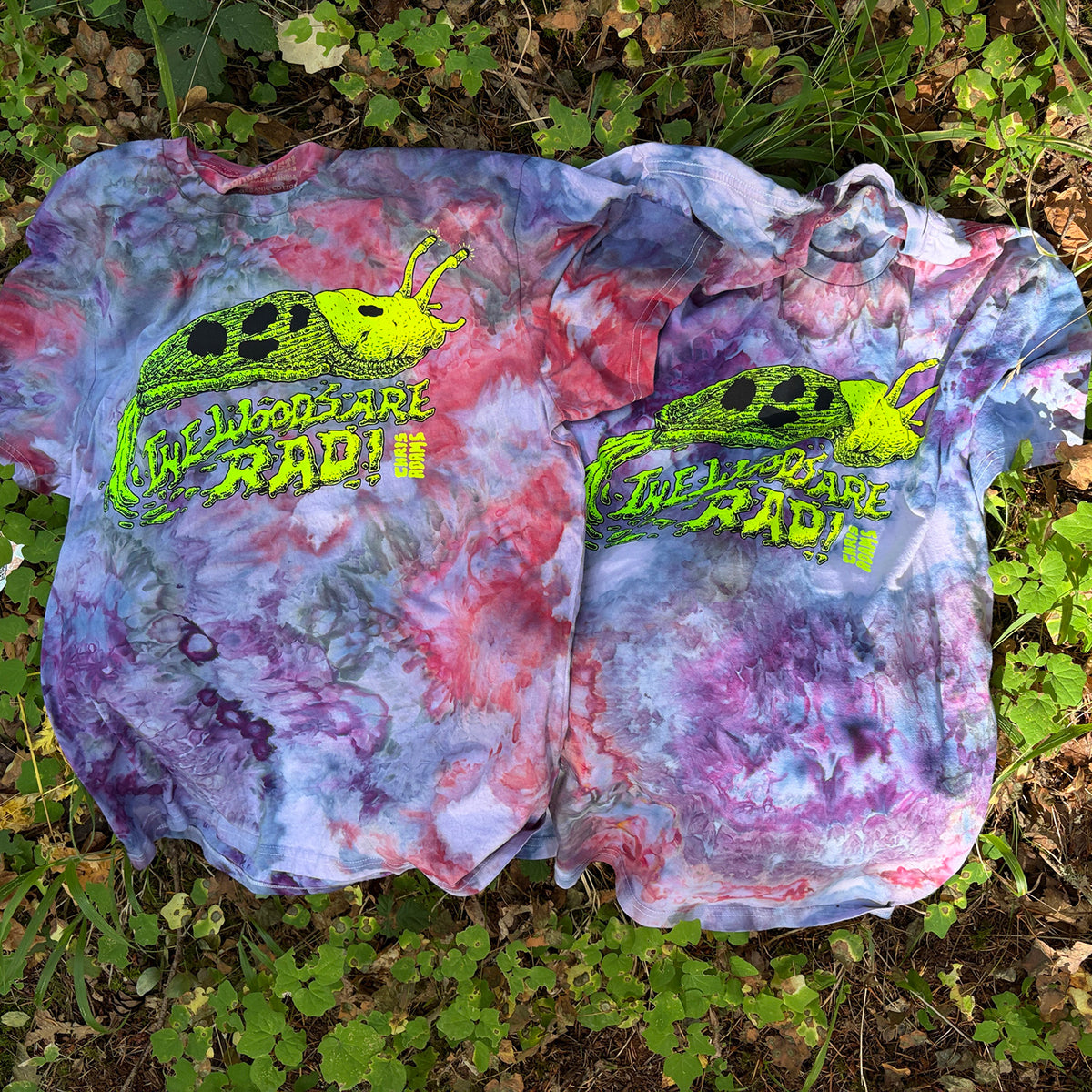 TWAR Banana Slug T-Shirt, Limited Organic Cotton Ice Dye
