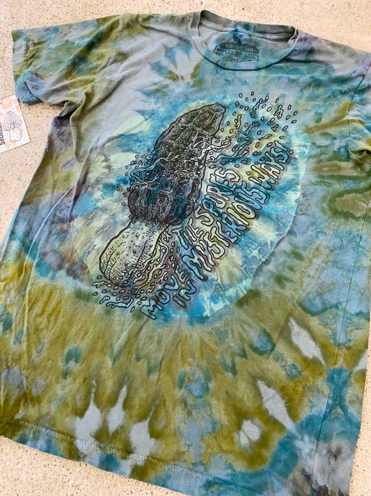 Limited Ice Dye, The Spores Move Limited Morel Shirt