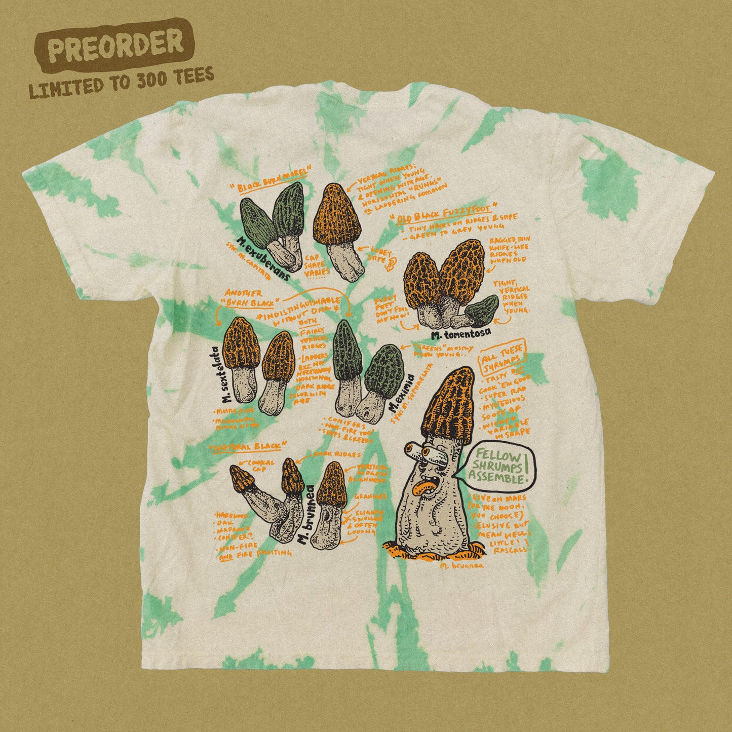 LTD002 Feel The Burn Morel, Limited Tie Dye T-Shirt PREORDER