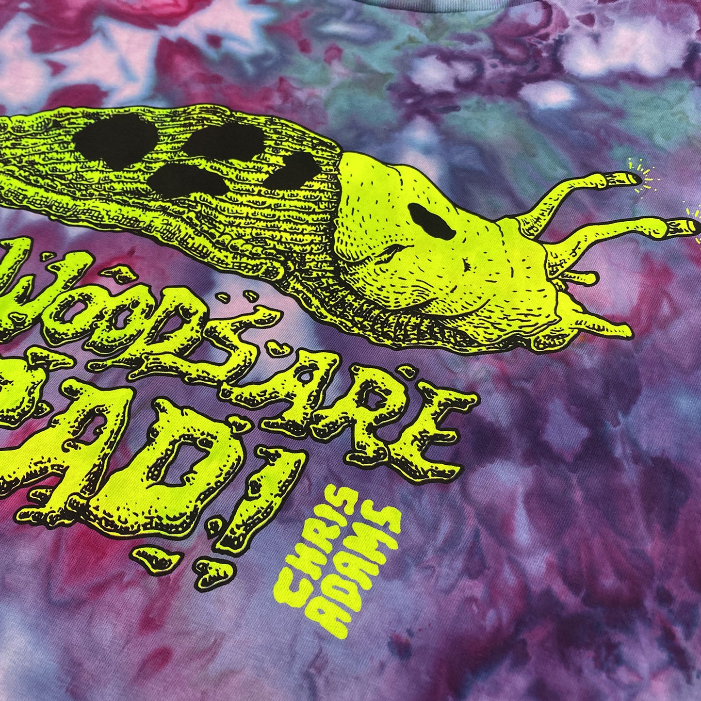 TWAR Banana Slug T-Shirt, Limited Organic Cotton Tie Dye